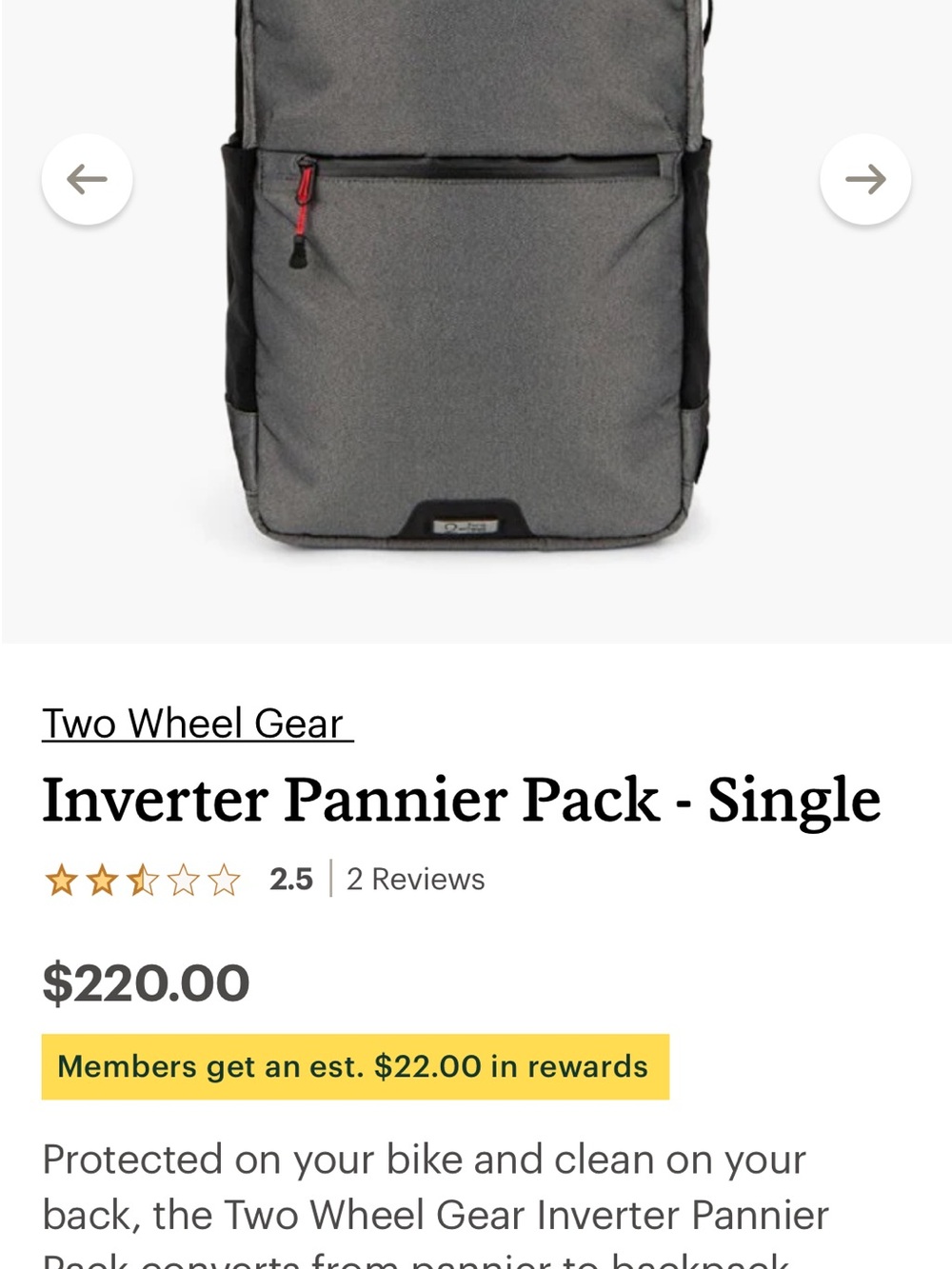Pannier Backpack with Orange Accents - Picture 9 of 9
